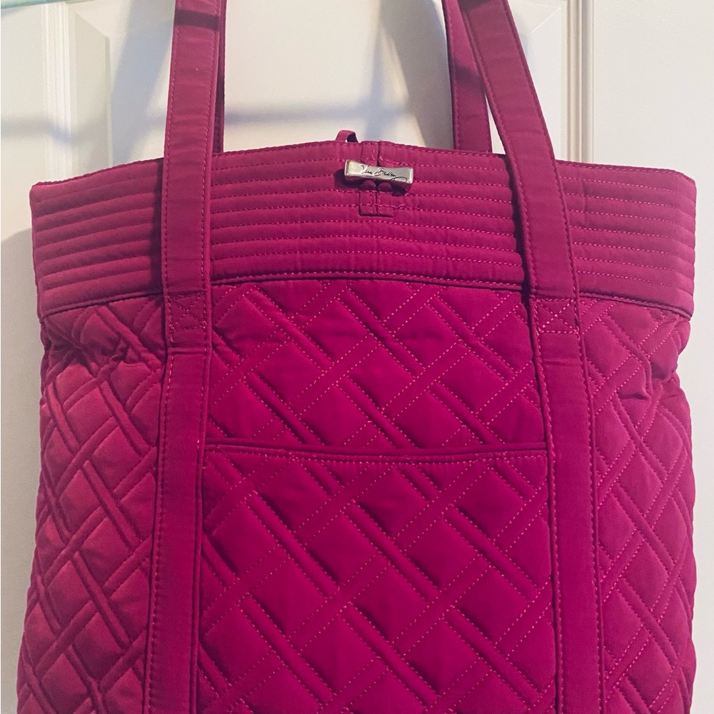 Vera Bradley Magenta Quilted Tote Bag